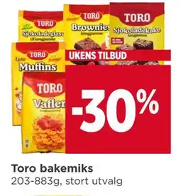Meny Toro bakemiks tilbud