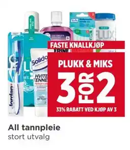 Meny All tannpleie tilbud