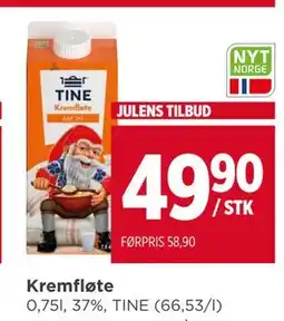 Meny Kremfløte tilbud