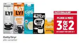 Meny Oatly/Gryr tilbud