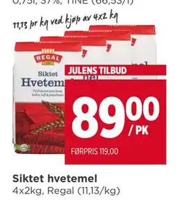 Meny Siktet hvetemel tilbud