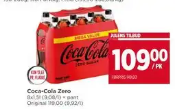 Meny Coca-Cola Zero tilbud