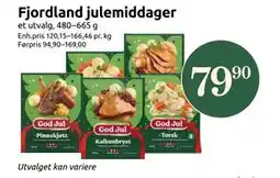Joker Fjordland julemiddager tilbud