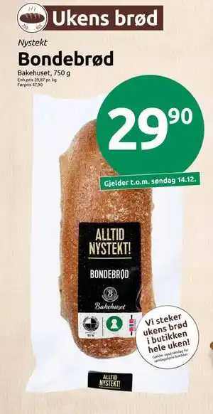 Joker Bondebrød tilbud