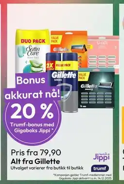 Gigaboks Alt fra Gillette tilbud