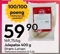 Gigaboks Julepølse 400 g tilbud