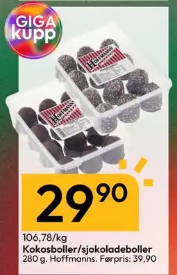 Gigaboks Kokosboller/sjokoladeboller tilbud