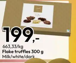 Gigaboks Flake truffles 300 g tilbud