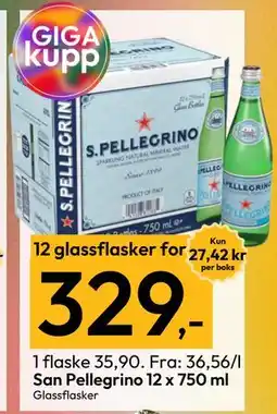 Gigaboks San Pellegrino 12 x 750 ml tilbud