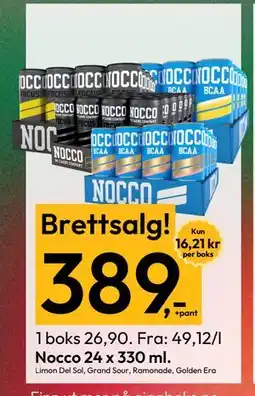 Gigaboks Nocco 24 x 330 ml tilbud