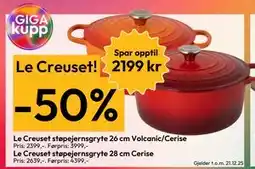 Gigaboks Le Creuset tilbud