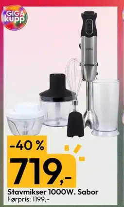 Gigaboks Stavmikser 1000W. Sabor tilbud