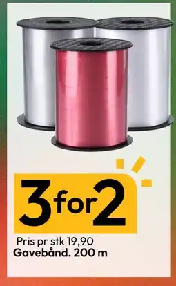Gigaboks Gavebånd. 200 m tilbud