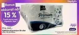 Gigaboks Kjøkkenrull premium 18 ruller tilbud