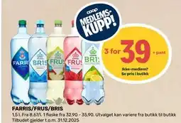 Matkroken FARRIS/FRUS/BRIS, Medlemspris tilbud