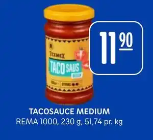 Rema 1000 TACOSAUCE MEDIUM tilbud