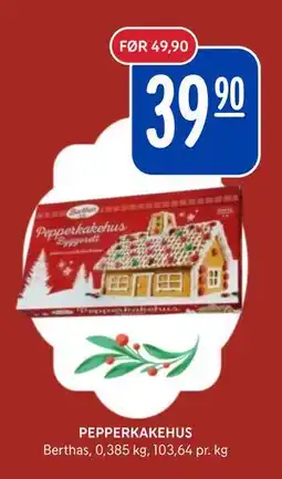 Rema 1000 PEPPERKAKEHUS tilbud