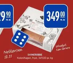 Rema 1000 SVINERIBBE tilbud