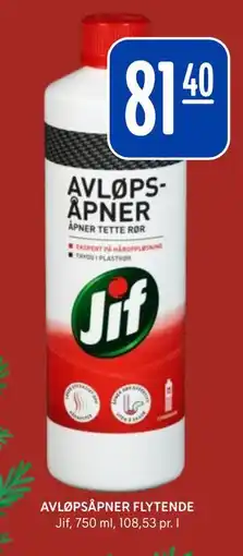 Rema 1000 AVLØPSÅPNER FLYTENDE tilbud