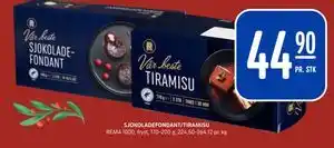 Rema 1000 SJOKOLADEFONDANT/TIRAMISU tilbud