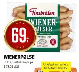 Bunnpris WIENERPØLSE tilbud