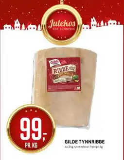 Bunnpris GILDE TYNNRIBBE tilbud