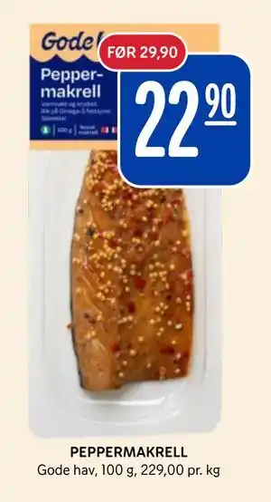 Rema 1000 PEPPERMAKRELL tilbud