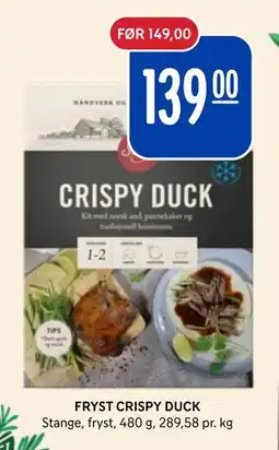 Rema 1000 FRYST CRISPY DUCK tilbud
