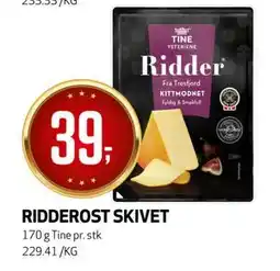 Bunnpris RIDDEROST SKIVET tilbud