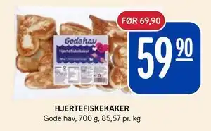 Rema 1000 HJERTEFISKEKAKER tilbud