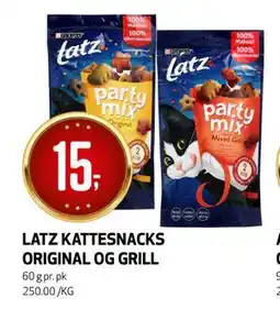 Bunnpris LATZ KATTESNACKS ORIGINAL OG GRILL tilbud