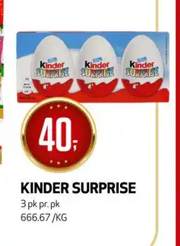 Bunnpris KINDER SURPRISE tilbud
