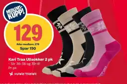 Coop Extra Kari Traa Ullsokker 2 pk tilbud