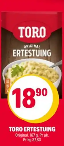 Coop Extra Toro ertestuing tilbud