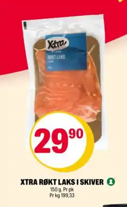 Coop Extra Xtra røkt laks i skiver tilbud