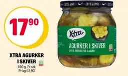 Coop Extra Xtra agurker i skiver tilbud