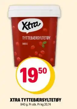 Coop Extra Xtra tyttebærsyltetøy tilbud