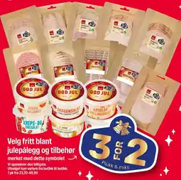 Coop Extra Velg fritt blant julepålegg og tilbehør tilbud