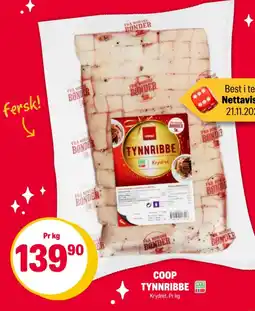 Coop Extra Coop tynnribbe tilbud