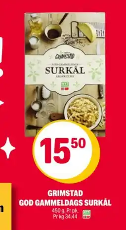 Coop Extra Grimstad God gammeldags surkal tilbud