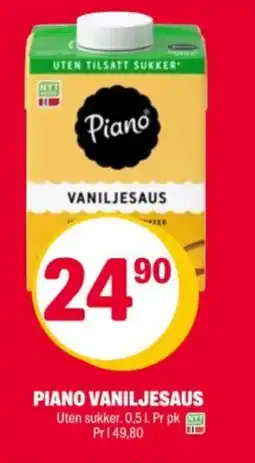 Coop Extra Piano vaniljesaus tilbud