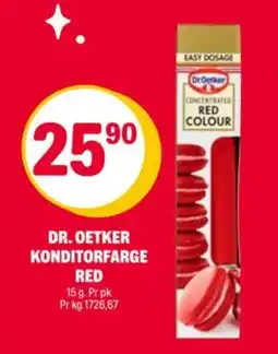 Coop Extra DR. OETKER Konditorfarge red tilbud