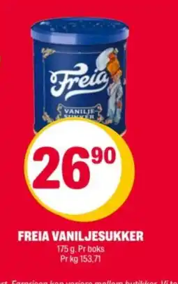 Coop Extra Freia vaniljesukker tilbud