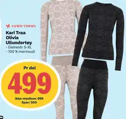 Coop Extra Kari Traa Olivia Ullundertøy tilbud