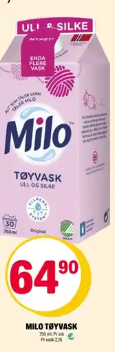 Coop Extra Milo tøyvask tilbud