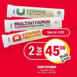 Coop Extra Coop vitamin tilbud