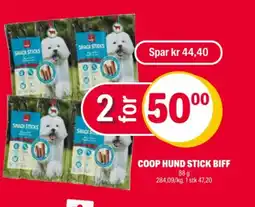 Coop Extra Coop hund stick biff tilbud