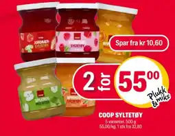 Coop Extra Coop syltetøy tilbud