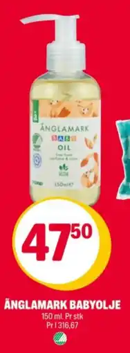 Coop Extra Änglamark babyolje tilbud