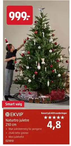 Jula Naturtro juletre tilbud